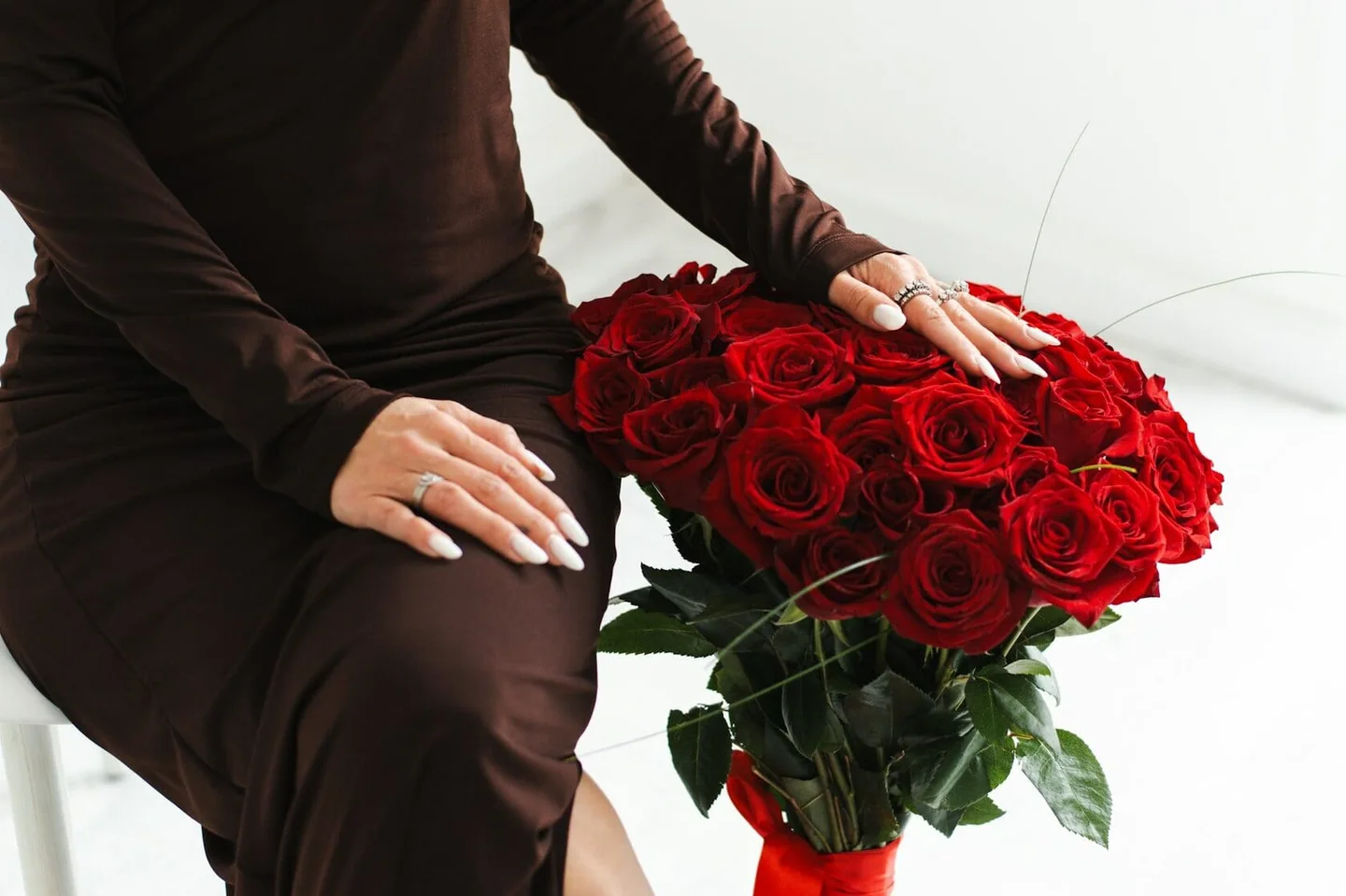Romantic red rose bouquet for flower delivery in Mohammedia