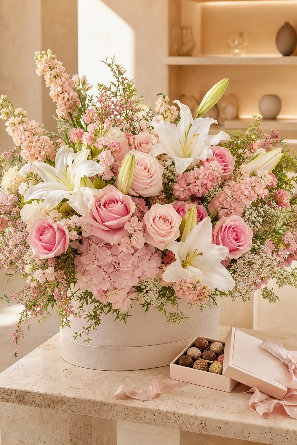 Pink Aura soft pink luxury bouquet
